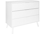 Kommode ARTIC 3 Schubladen 40x80x76cm weiss dekor