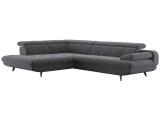 Ecksofa SWISS HOME STYLE LIBRA Stoff anthrazit