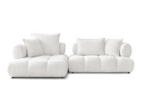 Ecksofa BOBOCHIC ALYA Boucle-Stoff weiss