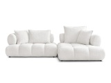 Ecksofa BOBOCHIC ALYA Boucle-Stoff weiss