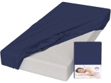 LOTUS BEDDING Fixleintuch NOVA 90x200cm marine