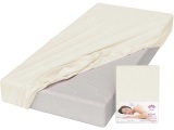 LOTUS BEDDING Fixleintuch NOVA 160x200cm cremeweiss