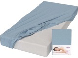 LOTUS BEDDING Fixleintuch NOVA 180x200cm entenblau