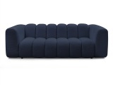 3er Sofa BOBOCHIC TALIA Stoff chiniert dunkelblau