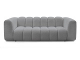 3er Sofa BOBOCHIC TALIA Stoff chiniert hellgrau