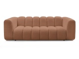 3er Sofa BOBOCHIC TALIA Stoff chiniert orange