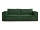 3er Sofa BOBOCHIC CHELSEA Cord-Stoff grün