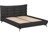 Bett WILLOW 180x200cm echtleder anthrazit