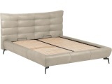 Bett WILLOW 180x200cm echtleder beige