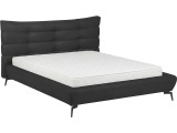 Bett WILLOW 180x200cm echtleder anthrazit
