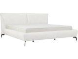 Bett DOVER 180x200cm echtleder weiss