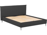 Bett AURORA 160x200cm echtleder anthrazit