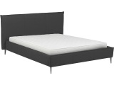 Bett AURORA 160x200cm echtleder anthrazit