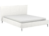 Bett AURORA 160x200cm echtleder weiss