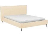 Bett AURORA 180x200cm echtleder beige