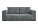 2er Sofa BOBOCHIC CHELSEA Cord-Stoff dunkelgrau