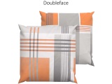 Lotus Bettwaren - Bettwäsche Jersey Jeffrey orange, 65x65cm, Multicolor