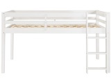 Bett mittelhoch NIVIO 90x200cm weiss