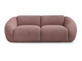 2er Sofa BOBOCHIC TINA Cord-Stoff rosa