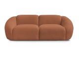 2er Sofa BOBOCHIC TINA Boucle-Stoff orange