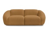 2er Sofa BOBOCHIC TINA Boucle-Stoff gelb
