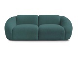 2er Sofa BOBOCHIC TINA Boucle-Stoff hellblau