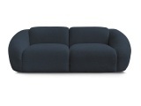 2er Sofa BOBOCHIC TINA Boucle-Stoff dunkelblau