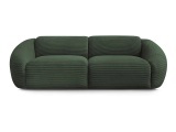 3er Sofa BOBOCHIC TINA Cord-Stoff grün