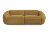 3er Sofa BOBOCHIC TINA Cord-Stoff gelb