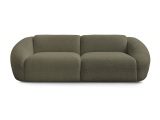 3er Sofa BOBOCHIC TINA Boucle-Stoff grün