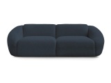3er Sofa BOBOCHIC TINA Boucle-Stoff dunkelblau