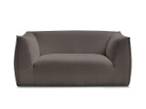 2er Sofa BOBOCHIC GIORGIA Boucle-Stoff rotbraun