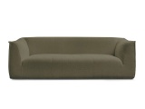 3er Sofa BOBOCHIC GIORGIA Boucle-Stoff grün