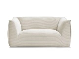 2er Sofa BOBOCHIC GIORGIA Cord-Stoff beige