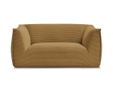 2er Sofa BOBOCHIC GIORGIA Cord-Stoff gelb