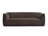 3er Sofa BOBOCHIC GIORGIA Cord-Stoff rotbraun