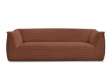 3er Sofa BOBOCHIC GIORGIA Cord-Stoff orange