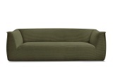 3er Sofa BOBOCHIC GIORGIA Cord-Stoff grün