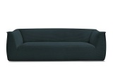 3er Sofa BOBOCHIC GIORGIA Cord-Stoff dunkelblau