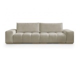 3er Sofa BOBOCHIC ANAKIN Stoff mit Textur beige