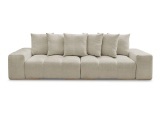 3er Sofa BOBOCHIC ANAKIN Stoff mit Textur beige