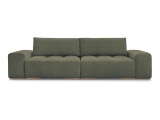 3er Sofa BOBOCHIC ANAKIN Boucle-Stoff grün