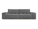 3er Sofa BOBOCHIC ANAKIN Boucle-Stoff dunkelgrau