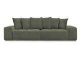 3er Sofa BOBOCHIC ANAKIN Boucle-Stoff grün
