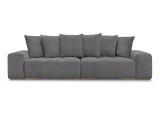 3er Sofa BOBOCHIC ANAKIN Boucle-Stoff dunkelgrau