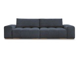 3er Sofa BOBOCHIC ANAKIN Boucle-Stoff dunkelblau