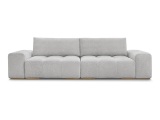 3er Sofa BOBOCHIC ANAKIN Boucle-Stoff hellgrau