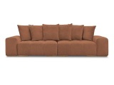 3er Sofa BOBOCHIC ANAKIN Boucle-Stoff orange
