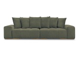 3er Sofa BOBOCHIC ANAKIN Boucle-Stoff grün