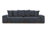 3er Sofa BOBOCHIC ANAKIN Boucle-Stoff dunkelblau